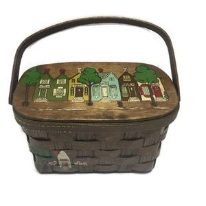 Caro Nan Cain Sloan Co Nashville Purse Basket Vtg